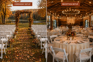ceremony and reception setup