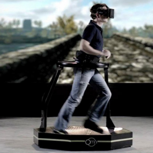 VR on treadmill
