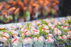 buffet items served pre-portioned