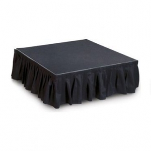 black stage skirting