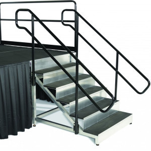 stage stair with handrails