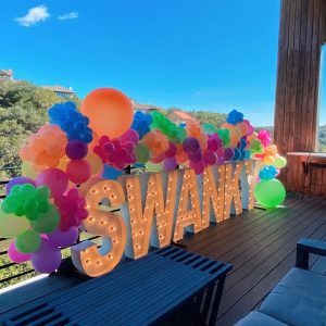Swanky large marquee lighted letters