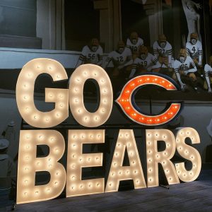 marquee letters Go Bears