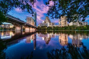 The South Congress Bridge in Austin, TX