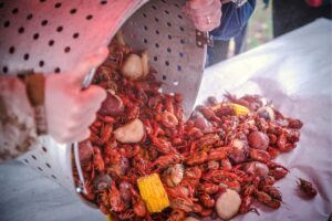 Crawfish boil event package