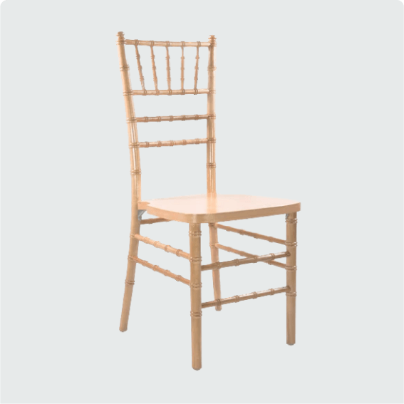 Gold chiavari chair with pad rental