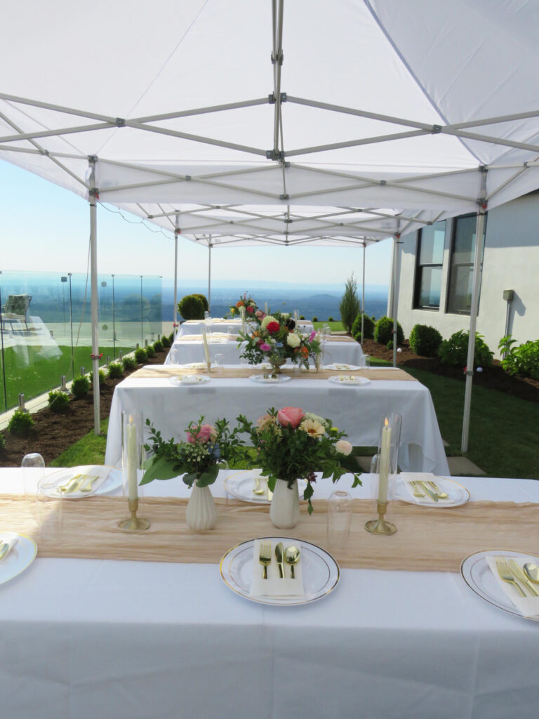 Canopy Tents at Wedding Reception