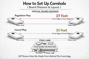 how to set up cornhole