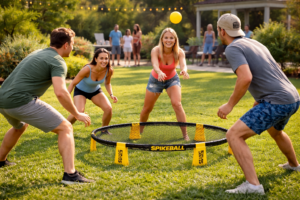 people playing spikeball