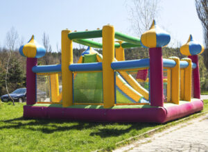 inflatable powered by a generator