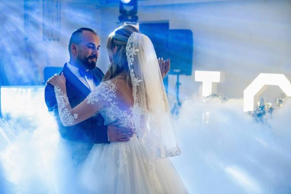 Bride and Groom Dancing