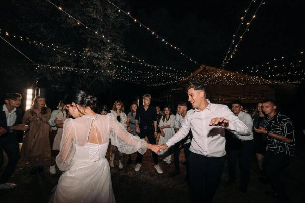 People Dancing at a Wedding